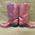 80's Sears Cowboy Western Ranch Leather Boots Size 10 Made