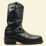 70s Vtg Black Leather Chippewa USA Engineer 2 Buckle Boots