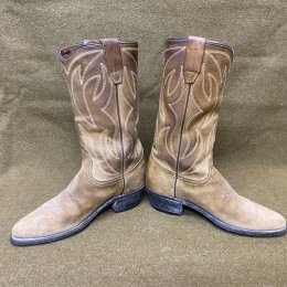 Durango Cowboy Rancher Farmer Brown Suede Leather Boots Size 6 Durango Cowboy Rancher Farmer Brown Suede Leather Boots Size 6