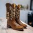 WOMENS COWGIRL Western Cowboy Cowgirl Square Toe Genuine