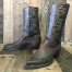 Justin Vtg White Label Algonquin Cowboy Boots Mens 8 D