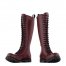 NEW ADIX? 1220 Boots Cherry Red Leather 20 Eyelets Steel