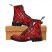 Relaxing Red Pattern-v-1men's Canvas Boots