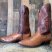 Dan Post 16782 Vtg Cowboy Boots Mens 12 EW