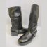 Black Leather Long Boot With Hobnails. Horse Riding Boot Jack