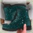 Tropical Jungle Terrazzo Leather Boots Girlfriend Gifts for