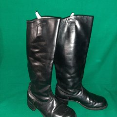 Soviet Leather Chrome Boots for Officers USSR Military High