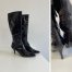 Prada Y2K Women's Patent Leather Knee Heel Boots Size 41