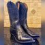 Men's Vintage Nocona Black Leather Western Cowboy Boots