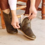 Shearling Ankle Barefoot Women Boots Crazy Vision Zero Shearling Ankle Barefoot Women Boots Crazy Vision Zero