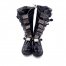 Vintage Demonia Black Faux Leather Cyber Goth Knee Boots