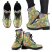 Combat Boots Colorful Dragonfly Handcrafted Leather