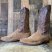 Dan Post 2119S Suede Cowboy Boots Mens 12 EW