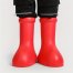 Red Astroboy Boots Trendy High Cartoon Round Toe Big Red
