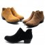 Women Western Cowboy Stylish Hollow Ankle Booties V Sharp