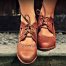 STOCKHOLM. Brown Leather Booties / Brown Oxfords / Womens