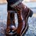 Men's Handmade Burgundy Leather Ankle High Boot Men's
