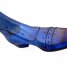 Custom Men's Handmade Blue Calf Leather Ankle High Stylish