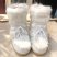 Boots White Fluffy Winter Fur Size Snow Women Faux Warm Furry