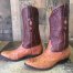 Los Altos Vtg Caiman Cowboy Boots Mens 7 EE