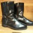 Roper Cowboy Black Leather Boots Inside Zipper Handmade by