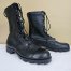 R O Search Vintage Military Combat Boot Black Leather Size 5 R