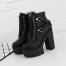 Platform Boots Black Gothic Boots Lace up Goth Shoes Women