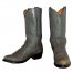Vintage Cowboy Boots Mens 8.5 EE Extra Wide Width Gray Leather