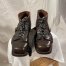 Size 44/45 1940s/50s Norwegian Men's Ski Boots