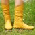 Yellow Leather Moccasins Women Moccasins Moccasin Boots