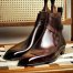 Handmade Men's Jodhpurs Dark Brown Leather Chiseled Toe