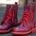 Handmade Leather American Worker Ranger Red Boots Military