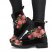 Combat Boots Vintage Roses black Women's Black