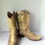 Genuine Snakeskin Vintage Boots sz 11 D Handmade Snakeskin