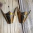 Vintage Cowboy Longhorn Copper Boot Tips