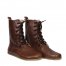 MEN Boots WIDE Zero Drop Barefoot DARK Brown Sooth Leather