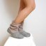 Felted Wool Slipper Boots Grey Organic Wool Felt Boots