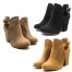 Women Fashion Open Sides Ankle Booties Hollow Laser Cut
