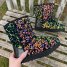 Iridescent Sequin Glitter Mid Calf Boots Sparkly Bling