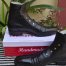 Handmade Italian Black Ankle High Jodhpur Buckle Boots With