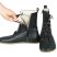 WOMEN Boots WIDE Zero Drop Barefoot BLACK Sooth Leather