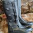 Cowhide Boots for Motorcyclists Italian Police Forces