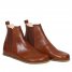 Women Handmade CHELSEA Boots Zero Drop Barefoot BROWN Smooth