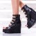 Platform Sandal Boots Woman Genuine Leather Straps Shoes
