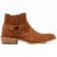 Footcourt Suede Tan Genuine Leather Mens Cowboy Boots Biker