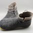 Handmade Felted Wool Women Men Winter Ankle Boots Rubber Soles