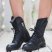 Women Genuine Leather Boots/black Genuine Leather Boots/woman