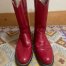 Vintage Red Leather Justin Roper Boots 9
