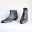 80s Men's Boots Leather Boots Charcoal Black Leather Boots