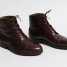 60s Vintage Woman Burgundy High Round Toe Boots Size EUR 41 US